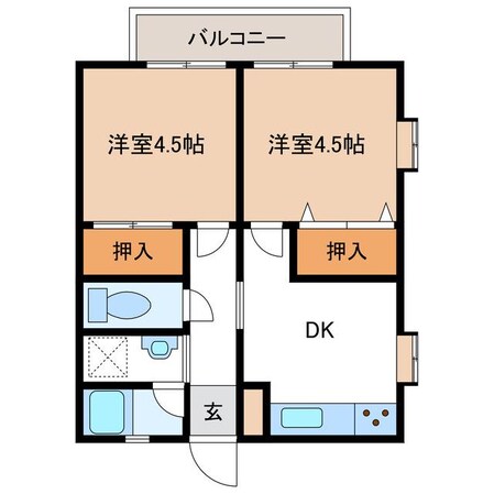 ハイツ植松の物件間取画像